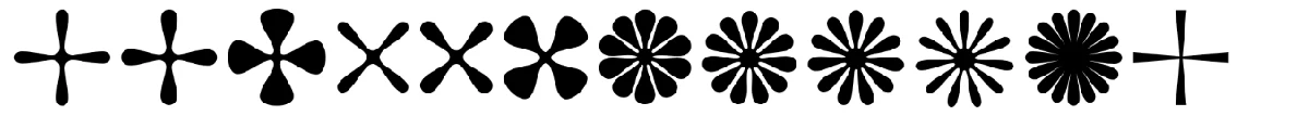 Asterisp typeface specimen.