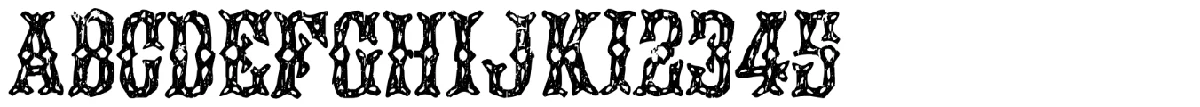 Augustine typeface specimen.