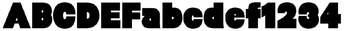 Muestra de la tipografía Baltar.