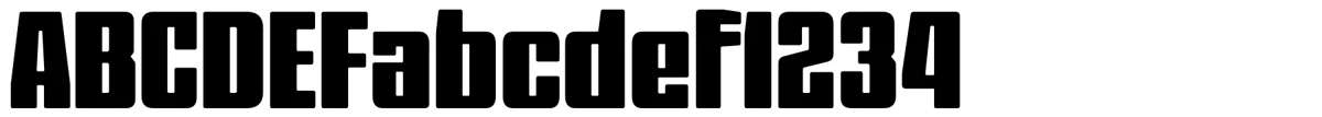 Muestra de la tipografía Barge.