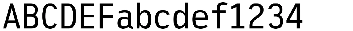 Spécimen de la police Biphoton.