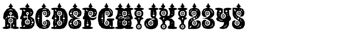 Buxotic 字体样张。