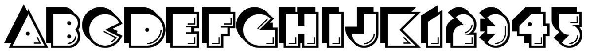 Crack Manの書体見本。