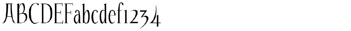 Schriftmuster von Echelon.