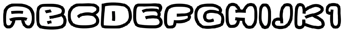 Schriftmuster von Ghostmeat.