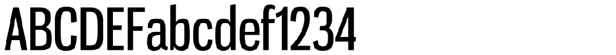 Gnuolane typeface specimen.