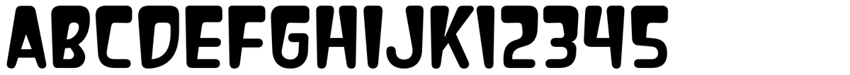 Hachimitsu typeface specimen.
