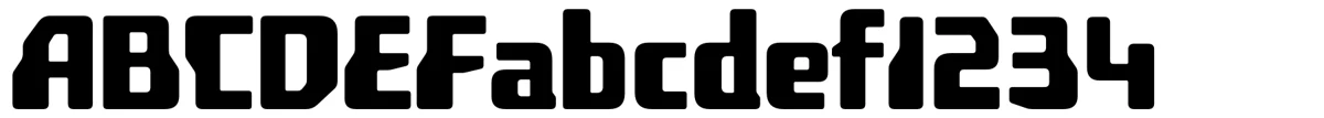 Hoverunit typeface specimen.