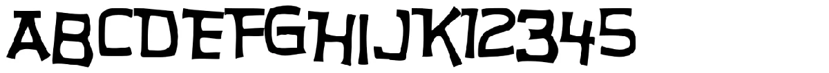 Hurry Up 字体样张。