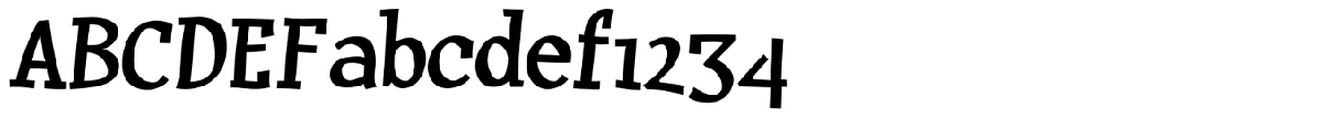Huxtable 字体样张。