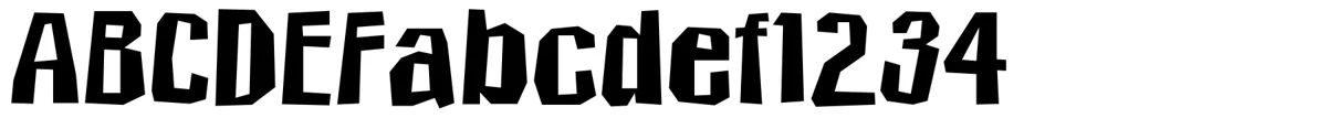 Schriftmuster von Icicle Country.