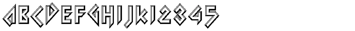 Iomanoid typeface specimen.