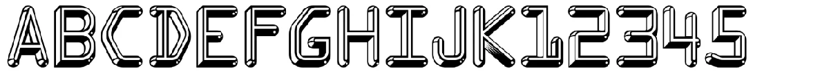 Muestra de la tipografía Kredit.