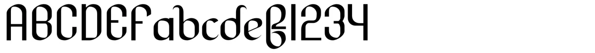 Muestra de la tipografía Lesser Concern.