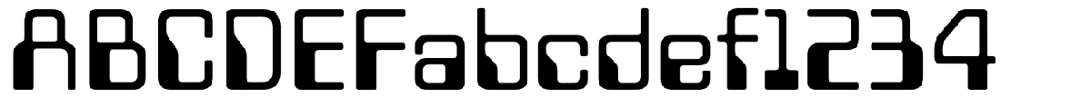 Minicomputer 字体样张。