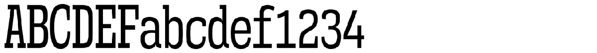 Mitigate typeface specimen.