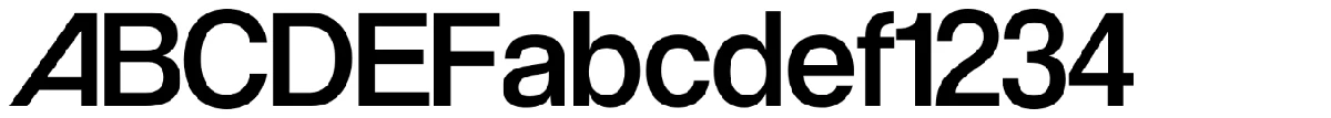 Movatif typeface specimen.