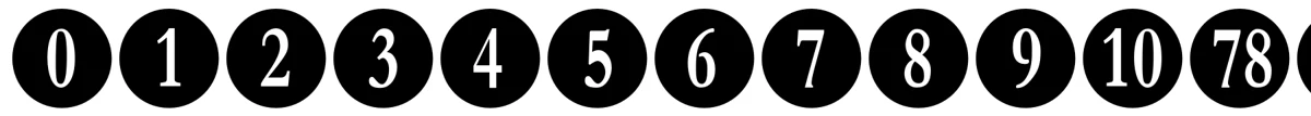 Amostra da fonte Numberpile.