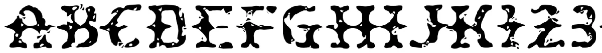 Peatloaf typeface specimen.