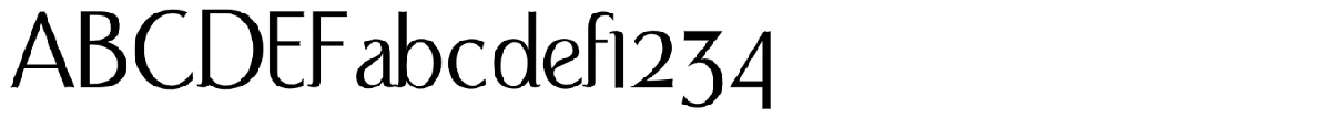 Schriftmuster von Port Credit.
