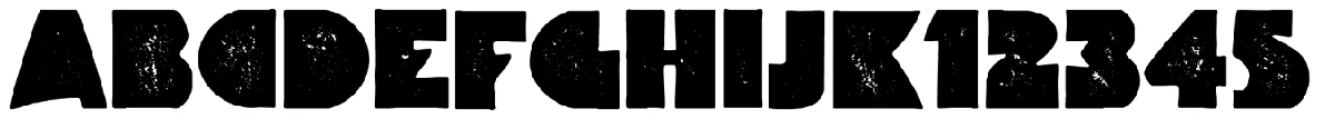 Schriftmuster von Pound.