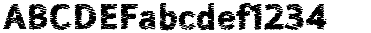 Schriftmuster von Sewn.