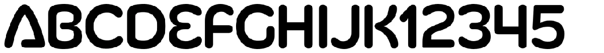 Muestra de la tipografía Silicone.
