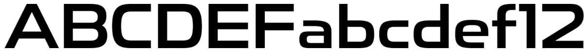 Muestra de la tipografía Toxigenesis.