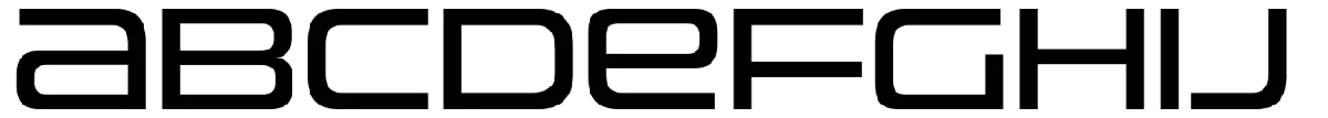 Uniwars 字体样张。