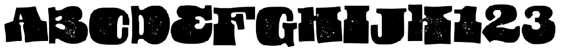 Usurp typeface specimen.