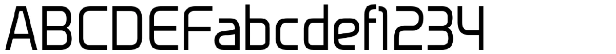 Venacti typeface specimen.