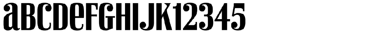 Muestra de la tipografía Vexler Slip.