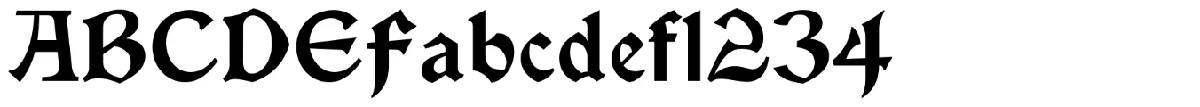 Muestra de la tipografía Vinque.