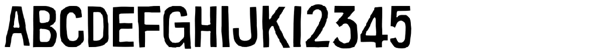 Muestra de la tipografía Warugaki.