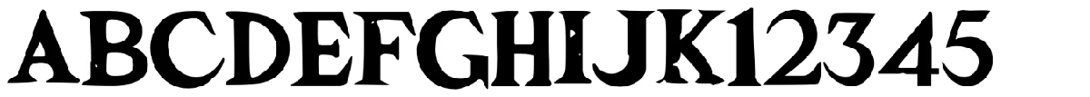 Zamora typeface specimen.