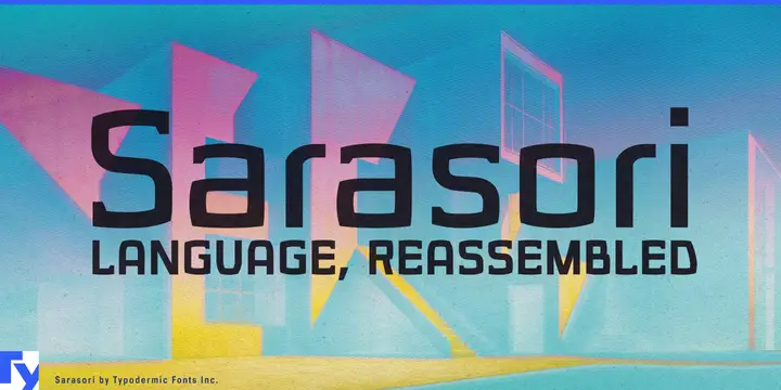 Sarasori typeface specimen