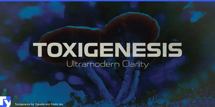 Toxigenesis typeface specimen
