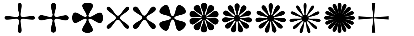 Asterisp typeface specimen