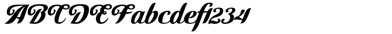 Cutiful typeface specimen