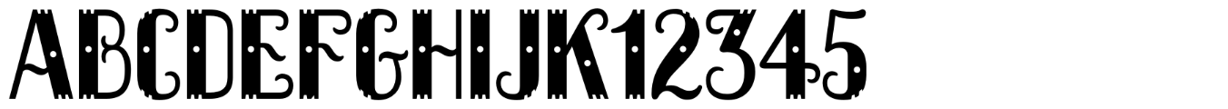 Dacquoise typeface specimen