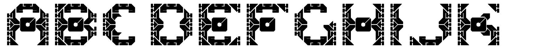 Dazzle Ships typeface specimen