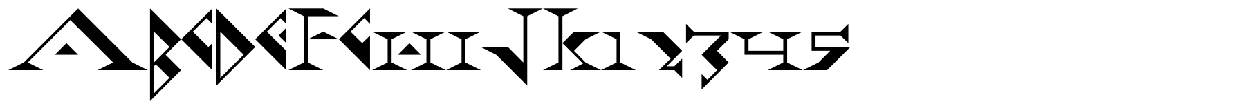 Fadgod typeface specimen