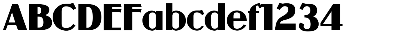 Guanine typeface specimen