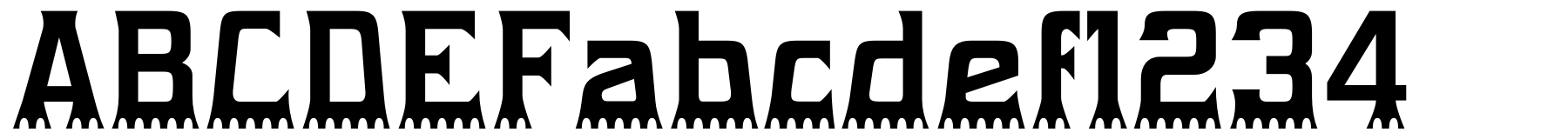 Gumtuckey typeface specimen