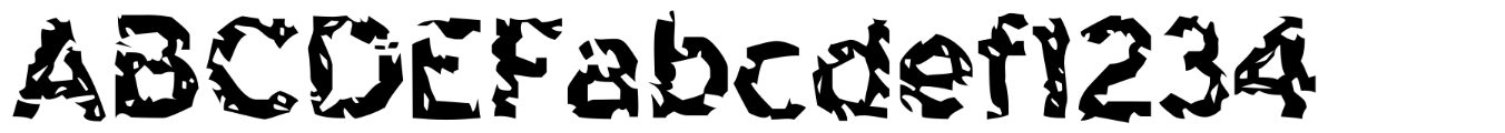 Highway to Heck typeface specimen