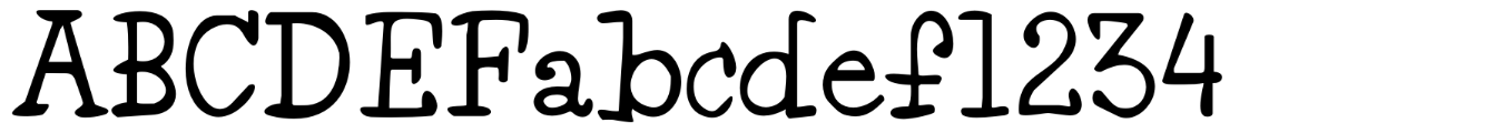 Minya typeface specimen