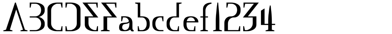 Mississauga typeface specimen