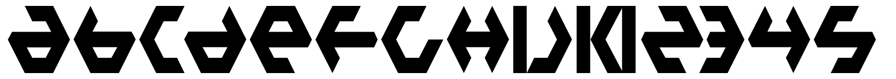 Plastic Bag typeface specimen