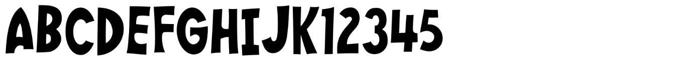 Wee Bairn typeface specimen