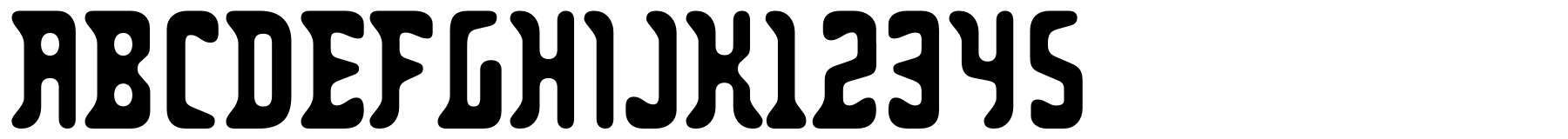 Zodillin typeface specimen